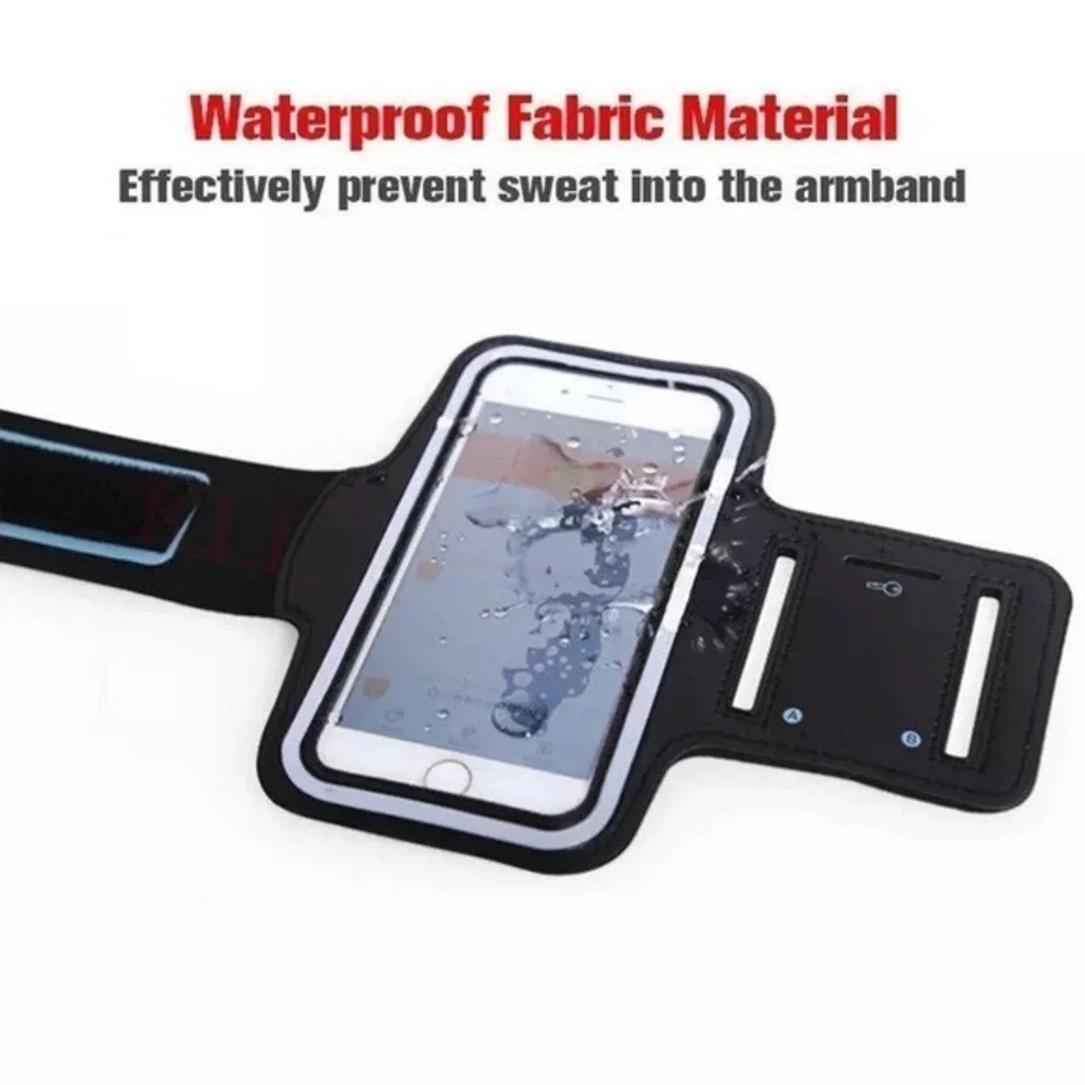 Universal Phone Armband 5.5‎ Black and Blue